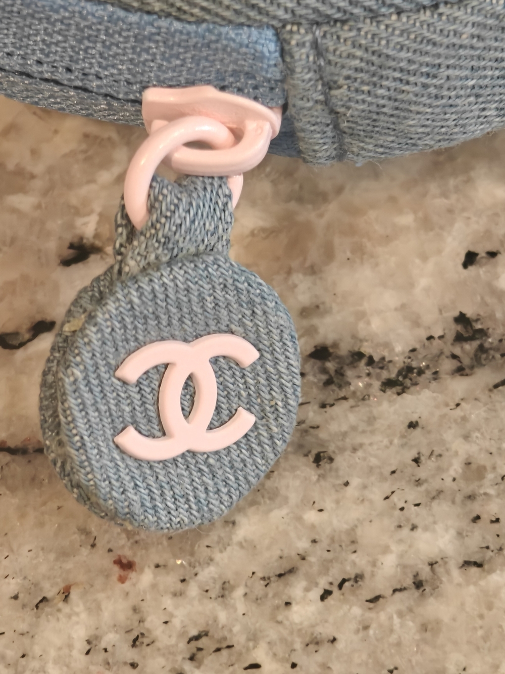 CHANEL La Crème Main Denim Cosmetic Pouch - NEW - Picture 4 of 6